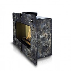 Camino a Bioetanolo da Parete in Ceramica in Diversi Colori Artigianato Italiano