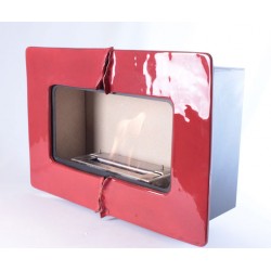 Camino a Bioetanolo da Parete in Ceramica in Diversi Colori Artigianato Italiano