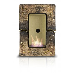 Camino a Bioetanolo da Parete in Ceramica in Diversi Colori Artigianato Italiano