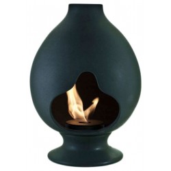 Camino Soprammobile a Bioetanolo in Ceramica Artigianale Italiano Modello Arabo